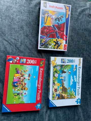 Puzzels kinder puzzel super mario pokemon marvel  beschikbaar voor biedingen