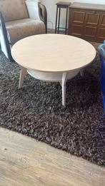 Ronde houten salontafel- ikea, Huis en Inrichting, Tafels | Salontafels, Ophalen, Gebruikt, ., 50 tot 100 cm
