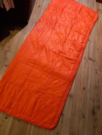 Oranje vintage - slaapzak - deken  beschikbaar voor biedingen