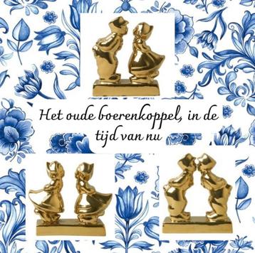 Nieuw Delfts blauw goud boerenkoppel LHBTQ+ beschikbaar voor biedingen