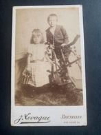 cdv carte de visite zus broer Bruxelles Jerome Levaque, Verzamelen, Verzenden, Foto, Buitenland, Zo goed als nieuw