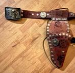 Vintage Riem holster en gesp 50/60 j, Verzenden, Zo goed als nieuw