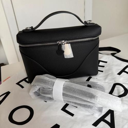 Oleada Mini Anchor Bag black leather RRP€535, Sieraden, Tassen en Uiterlijk, Tassen | Damestassen, Nieuw, Schoudertasje, Zwart