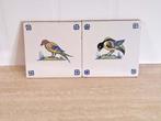 2 x Vogeltegels - Jan van Hulst (Harlingen, ca. 1920), Antiek en Kunst, Antiek | Wandborden en Tegels, Ophalen of Verzenden