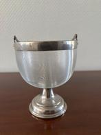 Fries draadglas suikerpot / bonbonschaal met handvat., Ophalen of Verzenden