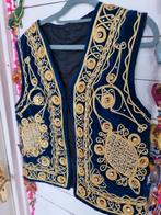 India hippie Afghaanse waistcoat spiegeltjes gilet vintage, Kleding | Dames, Maat 38/40 (M), Blauw, Ophalen of Verzenden, Zo goed als nieuw