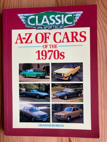 A-Z of Cars of the 1970’s, auto’s 70’r jaren. beschikbaar voor biedingen