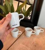 Nespresso bekers / mokken - vier stuks - gebroken wit, Huis en Inrichting, Keuken | Servies, Ophalen of Verzenden
