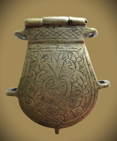 Antiek Ottomaans geweer kruit houder~Flask gunpowder, Antiek en Kunst, Antiek | Gereedschap en Instrumenten, Ophalen of Verzenden