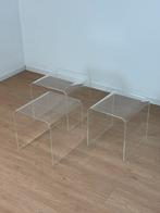 Vintage design bijzettafels nesting tables, Rond, Zo goed als nieuw, Ophalen, 45 tot 60 cm