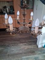 Koperen kroonluchter TEAB, Huis en Inrichting, Lampen | Kroonluchters, Ophalen, Gebruikt, Overige materialen