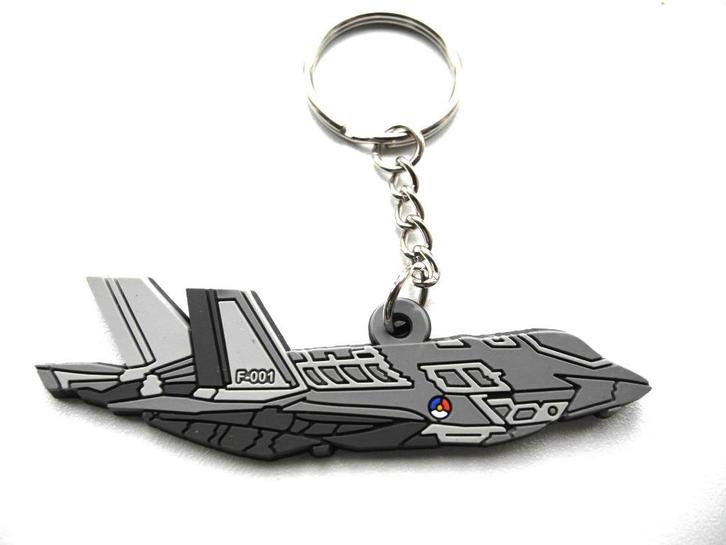 Originele Defensie Luchtmacht sleutelhanger F 35 Lightning 2, Verzamelen, Luchtvaart en Vliegtuigspotten, Nieuw, Overige typen