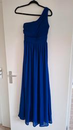 Blauwe galajurk one shoulder maat m, Kleding | Dames, Gelegenheidskleding, Ophalen of Verzenden, Nieuw, Galajurk