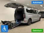 Ford Transit Custom L2H1 Rolstoelbus Automaat HYBRIDE Bodemv, Auto's, Bestelauto's, Automaat, 12 maanden, Gebruikt, Zwart