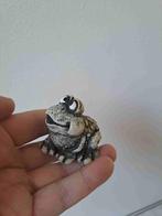 Kikker van kunsthars met bek open 5x5.5x5cm, Verzamelen, Dierenverzamelingen, Ophalen of Verzenden, Zo goed als nieuw, Wild dier