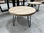 Eiken tafel | tafelbladen | eettafel | ronde eettafel, Ophalen, 100 tot 150 cm, Vijf personen of meer, Eikenhout