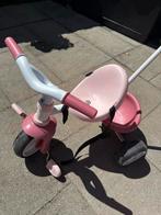Driewieler roze, Fietsen en Brommers, Fietsen | Driewielers, Ophalen, Gebruikt, Smoby, Duwstang