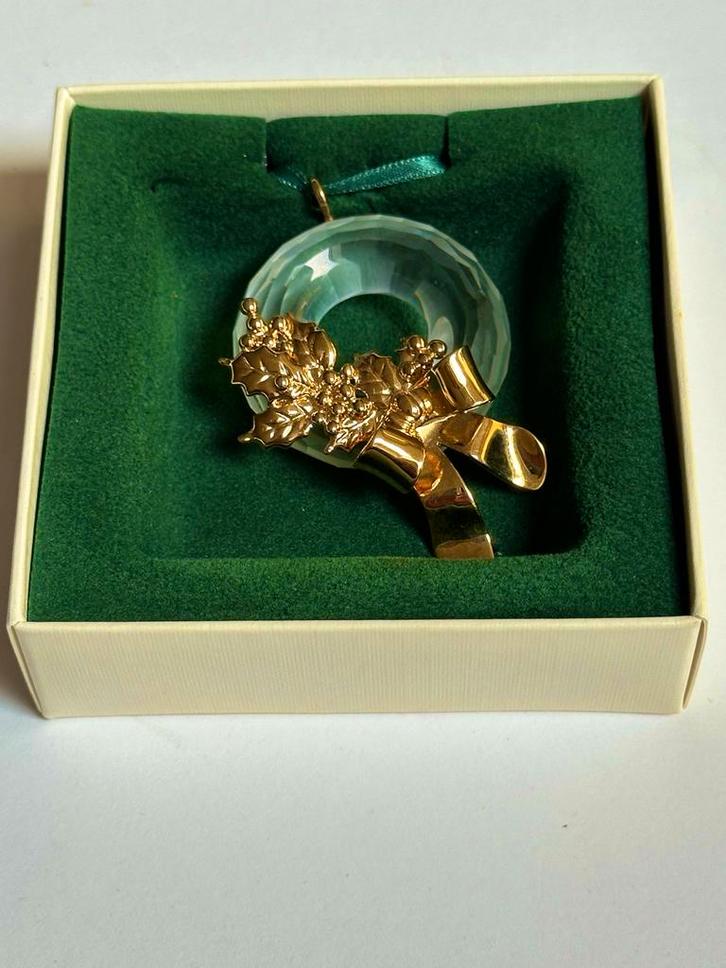 Swarovski Kerstkrans Collectorsitem, Huis en Inrichting, Woonaccessoires | Kandelaars en Kaarsen, Gebruikt, Minder dan 25 cm, Overige materialen