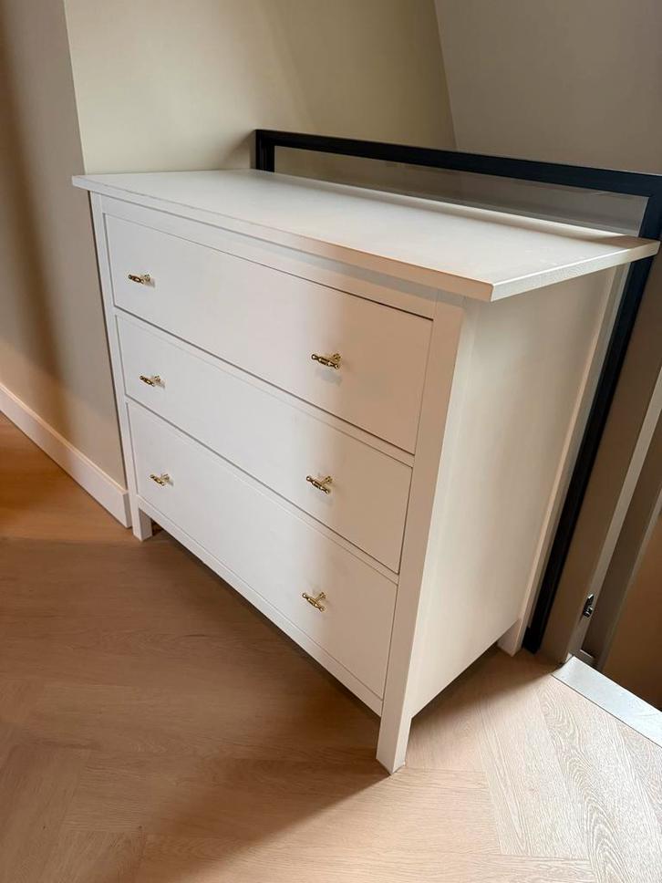 IKEA Hemnes Ladekast/Commode - Wit met 3 Lades, Huis en Inrichting, Kasten | Dressoirs, Zo goed als nieuw, 100 tot 150 cm, 25 tot 50 cm