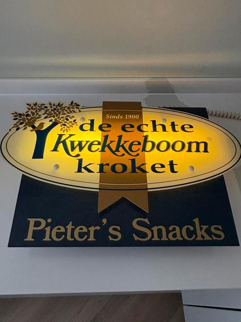 Kwekkeboom kroketten lichtbak / lichtreclame, Verzamelen, Merken en Reclamevoorwerpen, Zo goed als nieuw, Lichtbak of (neon) lamp