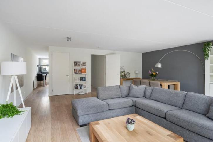 Hoekbank met 2 fauteuils en een hocker, Huis en Inrichting, Banken | Complete zithoeken, Gebruikt, Stof, Ophalen