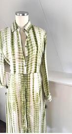 B & B limegroene doorknoop lange jurk 42 nieuwstaat CHCS, Kleding | Dames, Maat 42/44 (L), Ophalen of Verzenden, Zo goed als nieuw