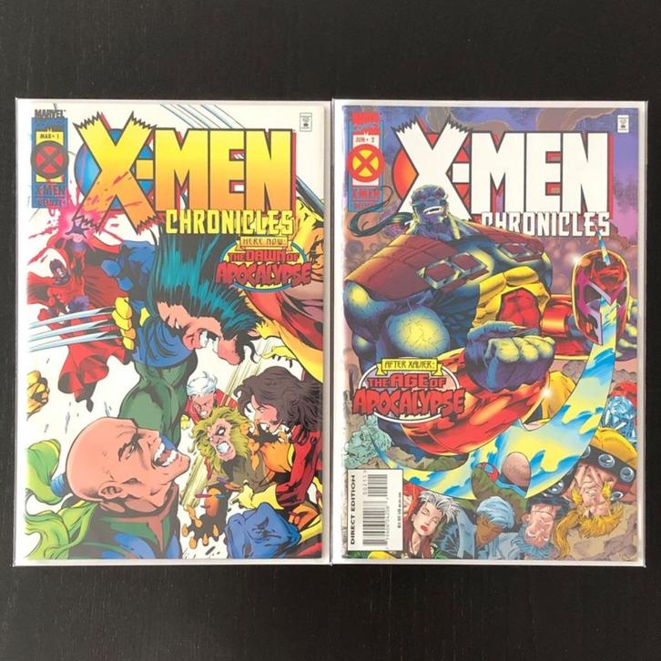 X-Men Chronicles Vol.1 #1 & 2 Complete Set (1995), Boeken, Strips | Comics, Zo goed als nieuw, Complete serie of reeks, Amerika