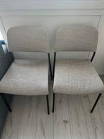 Twee nette grijze eetkamerstoelen, Ophalen, Gebruikt, Twee, Metaal