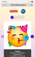 4 kaartjes beekse bergen, Tickets en Kaartjes, Drie personen of meer, Ticket of Toegangskaart