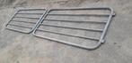 Poort Gegalvaniseerd 4 meter breed, Gebruikt, 100 tot 150 cm, Ophalen of Verzenden, IJzer