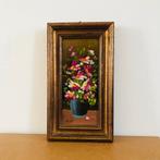 Vintage klassiek olieverf handgeschilderd schilderij bloemen, Verzenden