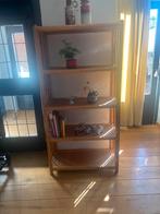 Bamboe boekenrek wandrek stellingkast vintage boho, Ophalen, Zo goed als nieuw