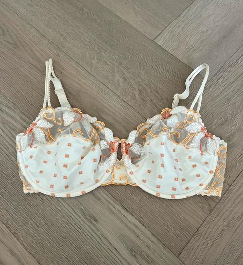Marie Jo 80E Ivoor Oranje Print Balconet (LEES BESCHRIJVING), Kleding | Dames, Ondergoed en Lingerie, BH, Oranje, Ophalen of Verzenden