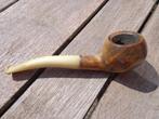 Real briar pijp creme steel, Verzamelen, Rookartikelen, Aanstekers en Luciferdoosjes, Gebruikt, Ophalen of Verzenden