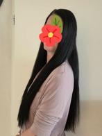 Human nanoring hairextensions zwart black 60cm 175 stuks, Ophalen of Verzenden, Zo goed als nieuw, Pruik of Haarverlenging