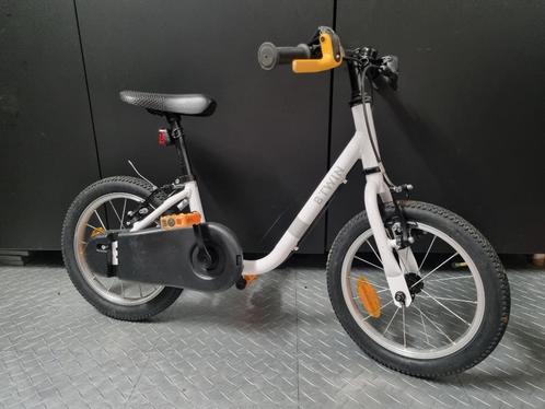 peuterfiets Decathlon 14 inch 3-4 jaar, Fietsen en Brommers, Fietsen | Kinderfietsjes, Zo goed als nieuw, Minder dan 16 inch, Zijwieltjes