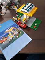 Lego set 1256 tankstation met auto en motor, Gebruikt, Ophalen of Verzenden, Lego