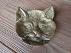 Prachtige Vintage Koperen Asbak / Schaaltje Kat Poes Koper, Antiek en Kunst, Antiek | Koper en Brons, Ophalen of Verzenden, Koper
