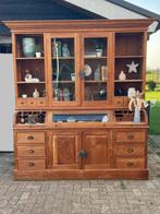 Teak Buffetkast, Glas, 200 cm of meer, Unieke stijl., Met deur(en)
