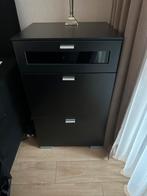 Nachtkastjes zwart 2 stuks, Huis en Inrichting, Slaapkamer | Nachtkastjes, Ophalen, Zo goed als nieuw, Minder dan 45 cm, Minder dan 55 cm