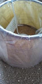 lampenkap Taupe, Ophalen of Verzenden, Nieuw, Rond