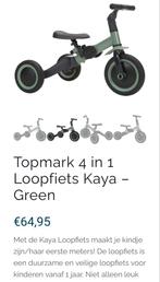 Topmark Kaya: driewieler & loopfiets in 1 - Groen, Ophalen, Zo goed als nieuw, Loopfiets