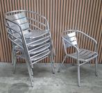 Nog 5 x Aluminium terrasstoelen terras cafe bistro stoelen, Ophalen of Verzenden, Zo goed als nieuw, Zwart, Vijf, Zes of meer stoelen