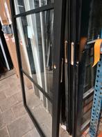 93x211,5cm binnendeur opdek L Staal look zwart SL50, Doe-het-zelf en Verbouw, Ophalen, 80 tot 100 cm, ., Glas