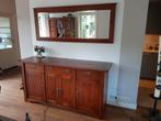 Dressoir met bijpassende spiegel, eikenhout, kersenkleur, Huis en Inrichting, Kasten | Dressoirs, 150 tot 200 cm, Eikenhout, 50 tot 75 cm