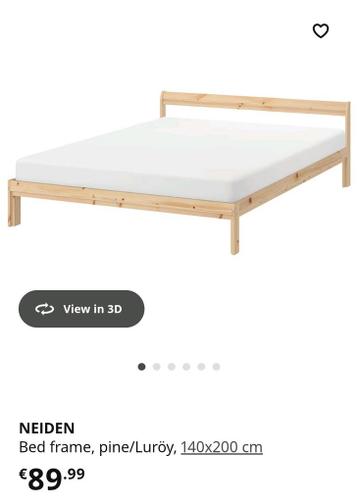 Bed Bedframe Ikea Neiden - afbeelding 2