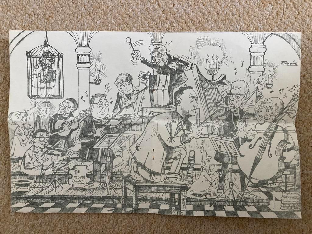 Tone Moerbeek, 2 tek. Ped. Academie, schoolkrant 1968,, Ophalen of Verzenden