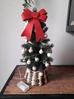Kerstboompje met ballen en licht 50cm, Diversen, Kerst, Ophalen, Zo goed als nieuw