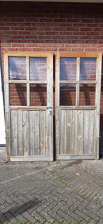Dubbele houten deuren tuinhuis, blokhut, overkapping, schuur, Ophalen, Gebruikt, 250 tot 500 cm, Blokhut
