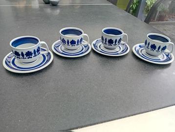 4 x kop en schotel Boch La Louviere Ballic / vintage / retro beschikbaar voor biedingen